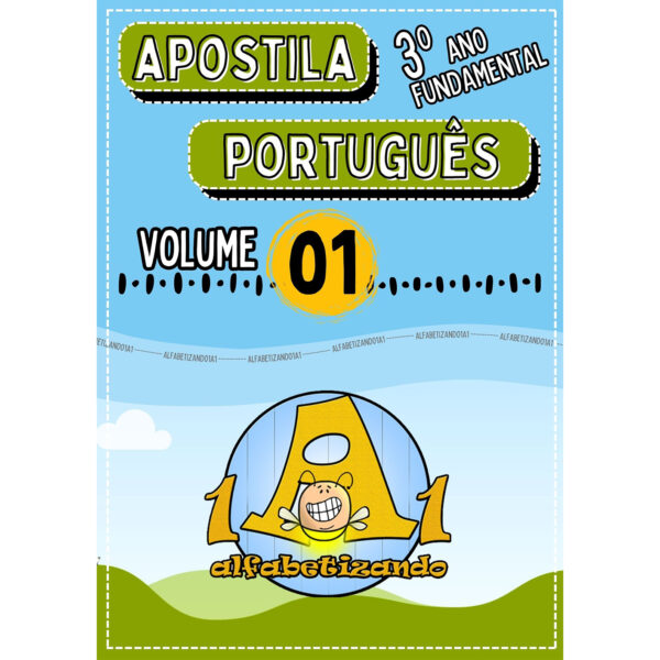 APOSTILA MENSAL DE PORTUGUÊS - VOLUME 01 - 324 páginas
