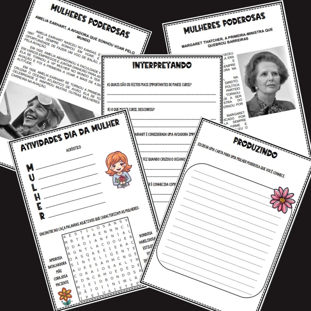 3º ano Fundamental – LEITURA E INTERPRETAÇÃO DE TEXTO – DIA DA MULHER ...