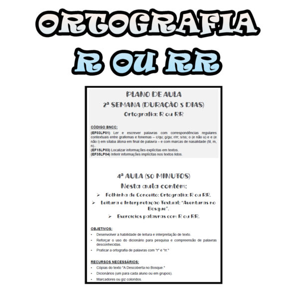 3º ano Fundamental - Ortografia - R ou RR