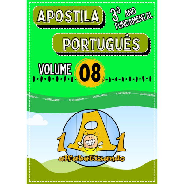 APOSTILA MENSAL DE PORTUGUÊS - VOLUME 08 - 460 páginas