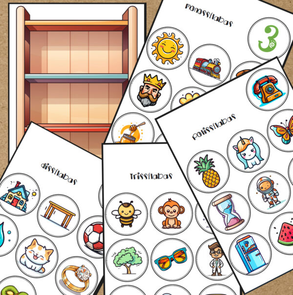 3º ano Fundamental - JOGO PEDAGÓGICO - NÚMERO DE SÍLABAS - Image 2